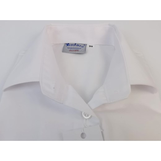 Bodara biała koszula  damska taliowana z krótkim rękawem Bodara 48 wyprzedaż ATELIER-ONLINE
