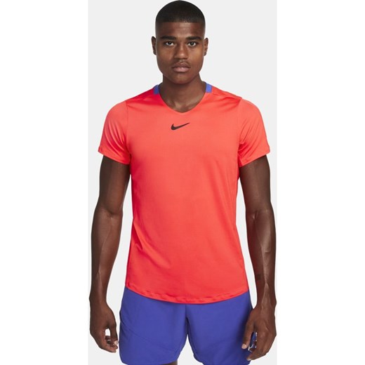 Męska koszulka do tenisa NikeCourt Dri-FIT Advantage - Czerwony Nike 2XL Nike poland