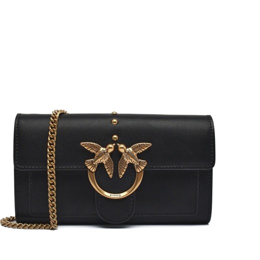 Pinko Skórzana listonoszka/portfel LOVE WALLET SIMPLY 8 C Pinko Uniwersalny Gomez Fashion Store