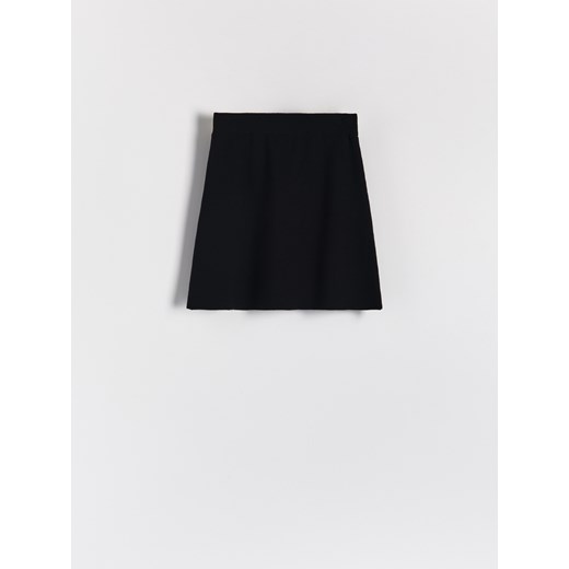 Reserved - Dzianinowa spódnica z wiskozą - Czarny Reserved L Reserved