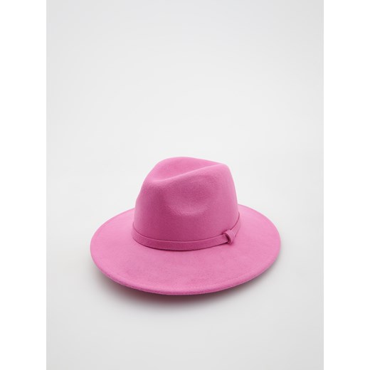 Reserved - Wełniany kapelusz - Różowy Reserved M Reserved