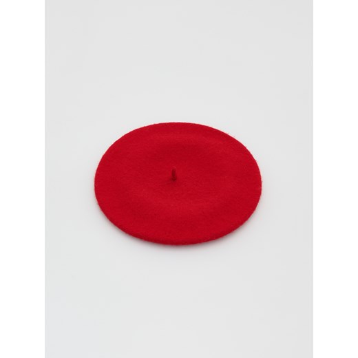 Reserved - Wełniany beret - Czerwony Reserved ONE SIZE Reserved