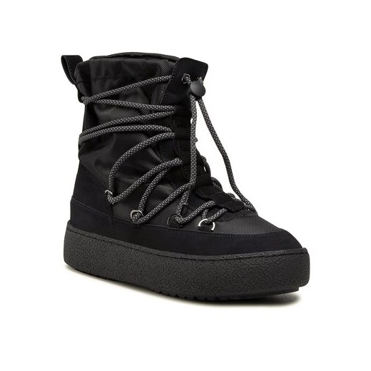 Buty zimowe męskie Lasocki sportowe z tworzywa sztucznego sznurowane 