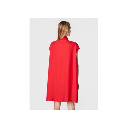Simple Sukienka koktajlowa SUD509 Czerwony Regular Fit Simple 34 Modivo_marki_wlasne