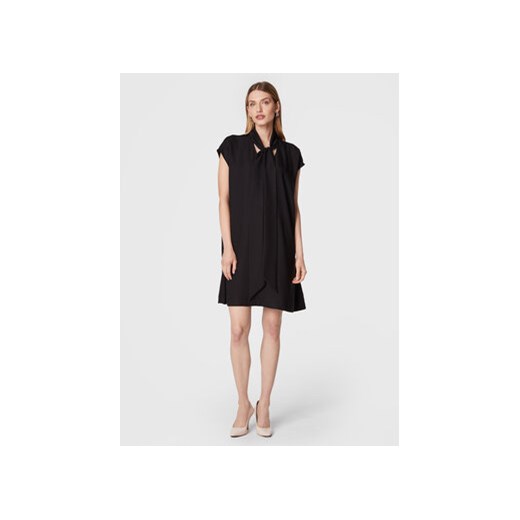 Simple Sukienka koktajlowa SUD509 Czarny Regular Fit Simple 42 Modivo_marki_wlasne