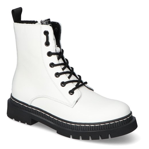 Botki Tamaris 1-25861-29/100 Białe Lico Tamaris 39 promocja Arturo-obuwie