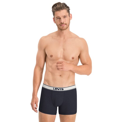 Levis 2-pack bawełnianych bokserek męskich 100001150, Kolor granatowy melanż, Rozmiar S, Levis ze sklepu Intymna w kategorii Majtki męskie - zdjęcie 143752687