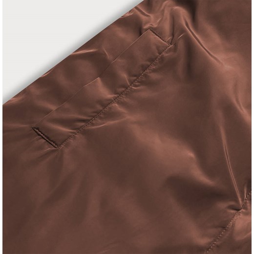 DŁUGA DWUSTRONNA KURTKA ZIMOWA CAMEL/BRĄZ (L22-9852-301/300) Goodlookin.pl L (40) goodlookin.pl