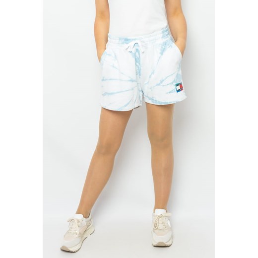 szorty damskie tommy jeans dw0dw10428 błękitno-białe ze sklepu Royal Shop w kategorii Szorty - zdjęcie 143798158