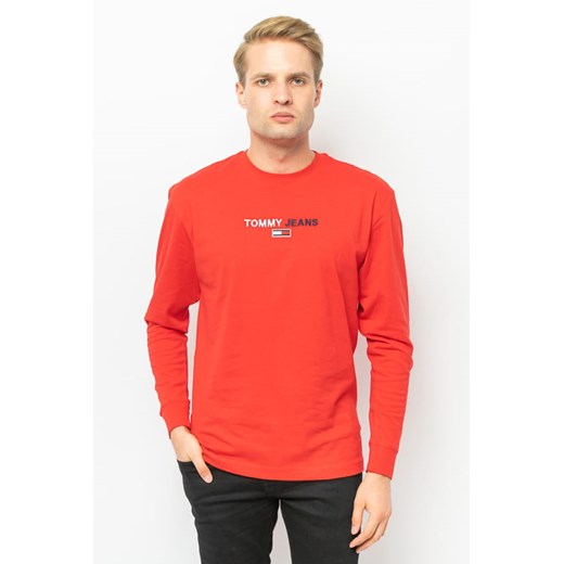 longsleeve męski tommy jeans  dm0dm09488 czerwony ze sklepu Royal Shop w kategorii T-shirty męskie - zdjęcie 143798328