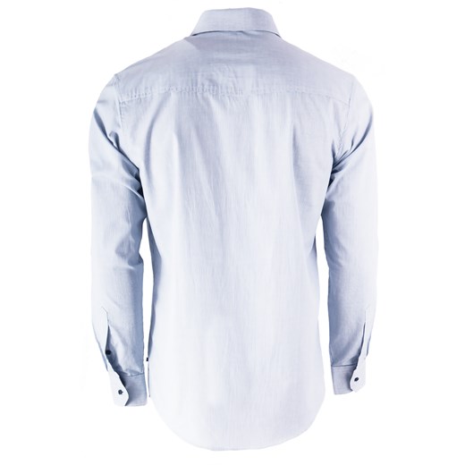 Koszula męska długi rękaw 96100 - błękitna Risardi M Risardi