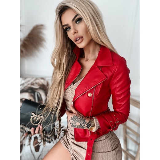Ramoneska czerwona taliowana Koko P166 Noemi Kent-paris XL/42 Charlotte Fashion
