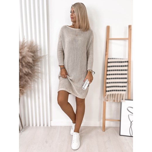 Sweter damski Ubra casual z okrągłym dekoltem 