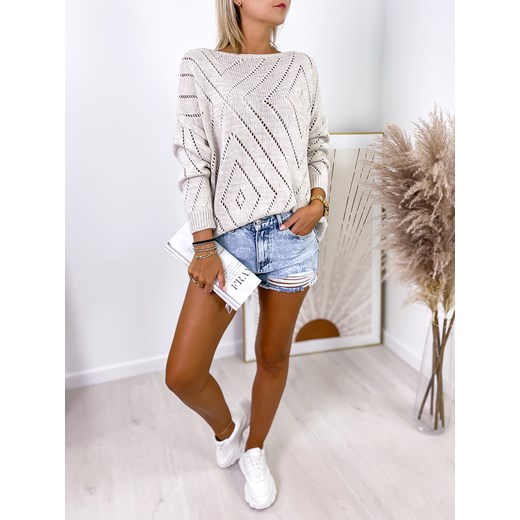 SWETER LONNEL BEŻOWY UNI Ubra One size UBRA