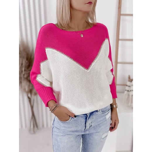 Sweter damski Ubra z okrągłym dekoltem 