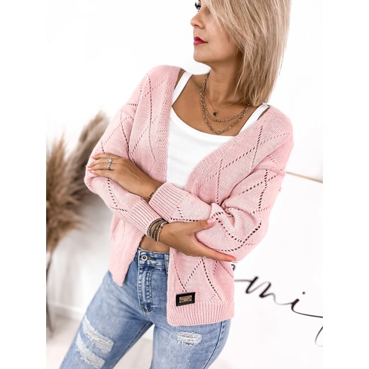 KARDIGAN AFIA PUDROWY RÓŻ UNI Ubra One size UBRA