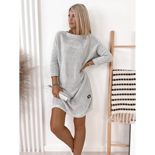 sweter nadina szary uni ze sklepu UBRA w kategorii Swetry damskie - zdjęcie 144093089