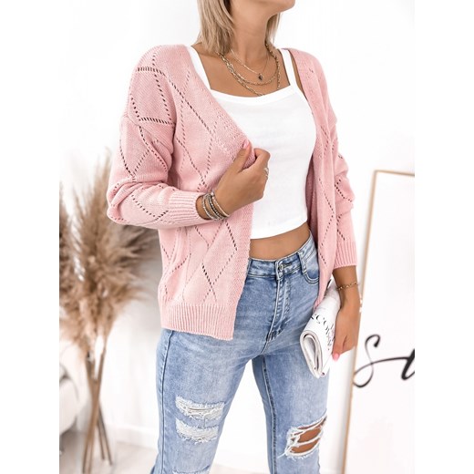 KARDIGAN AFIA PUDROWY RÓŻ UNI Ubra One size UBRA