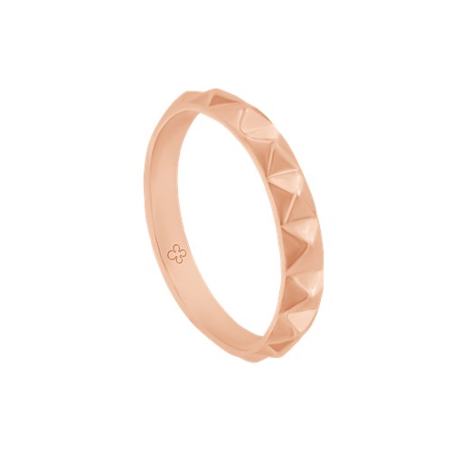 Pierścionek Etno III różowe pozłocenie Lilou One size Lilou 