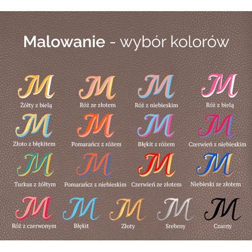 Brelok w kształcie medalika w kolorze mocca posrebrzany Lilou One size Lilou