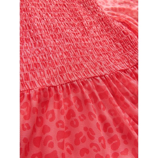 Reserved - Sukienka midi w cętki - Różowy Reserved 116 (5-6 lat) Reserved