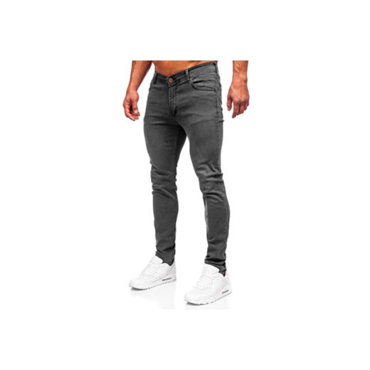 Grafitowe spodnie jeansowe męskie slim fit Denley 6220 31/M promocja Denley