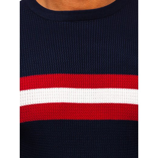 Granatowy sweter męski Denley H2113 L okazja Denley