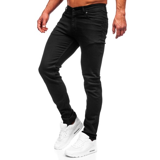 Czarne spodnie jeansowe męskie slim fit Denley 6525S 33/L okazja Denley