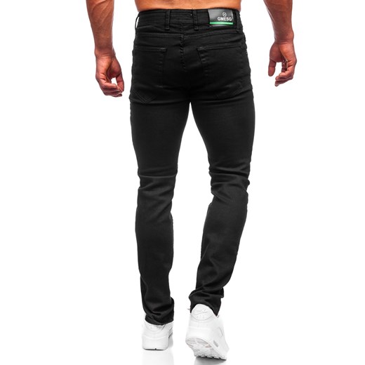 Czarne spodnie jeansowe męskie slim fit Denley 6525S 34/L promocyjna cena Denley