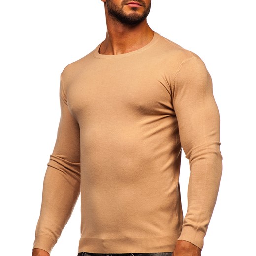 Beżowy sweter męski Denley MMB602 XL wyprzedaż Denley