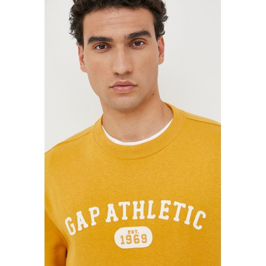 GAP bluza męska kolor brązowy z aplikacją Gap S ANSWEAR.com