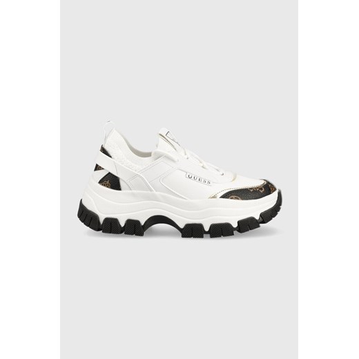 Guess sneakersy BRAYDIN kolor biały FL8BYD SMF12 ze sklepu ANSWEAR.com w kategorii Buty sportowe damskie - zdjęcie 144324659