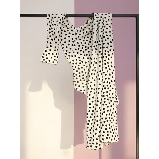 Letnia długa sukienka w kropki (XS, Biały) Julia Allert M Sasski