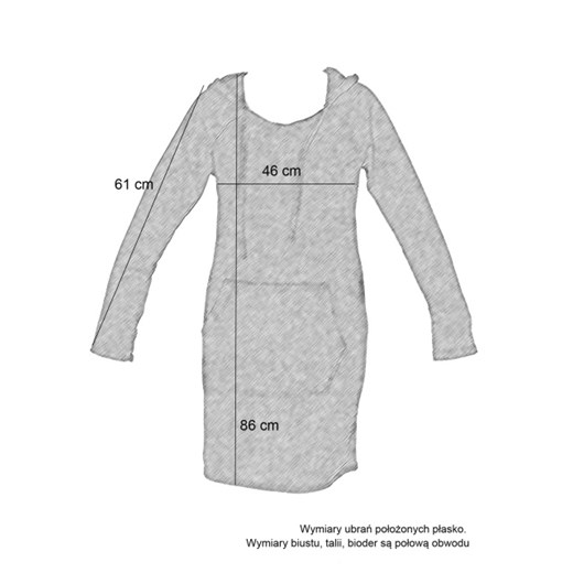 Granatowa sukienka dresowa z kapturem moodify-pl bialy dresy
