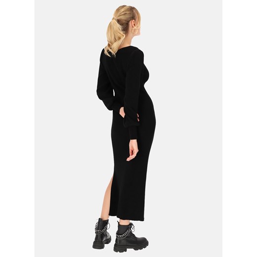 Dzianinowa czarna sukienka L'AF Boni S Eye For Fashion