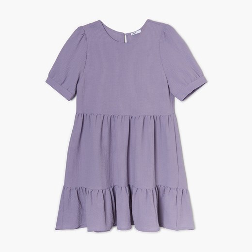 Cropp - Fioletowa sukienka babydoll - Fioletowy Cropp S promocja Cropp
