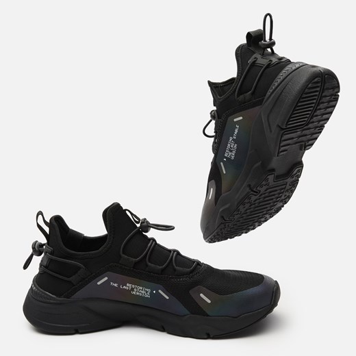 Cropp - Sneakersy z kontrastowymi elementami - Czarny Cropp 45 Cropp