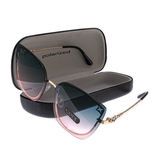 Okulary damskie przeciwsłoneczne CODE ze sklepu JK-Collection w kategorii Okulary przeciwsłoneczne damskie - zdjęcie 144449416