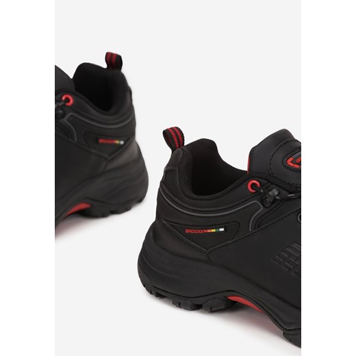 Czarno-Czerwone Buty Trekkingowe Phinine 43 okazyjna cena born2be.pl