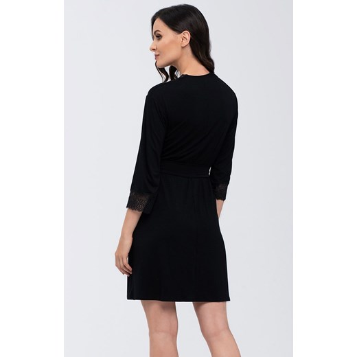 Szlafrok damski Jane, Kolor czarny, Rozmiar S, Babella ze sklepu Intymna w kategorii Szlafroki damskie - zdjęcie 144466148