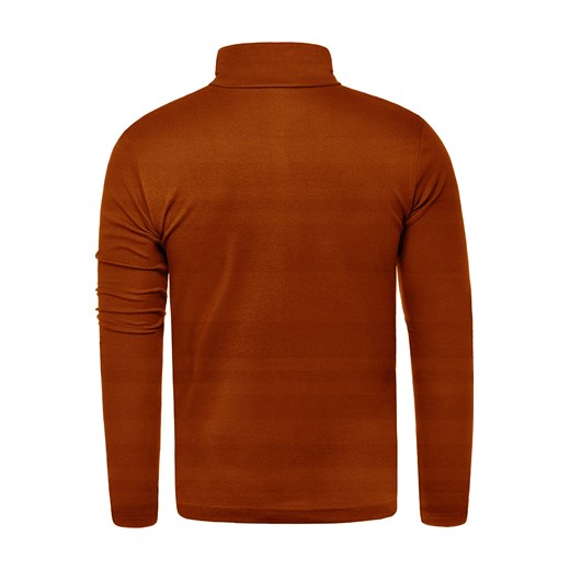 sweter/bluza golf męski 5401 - ceglany XL Risardi