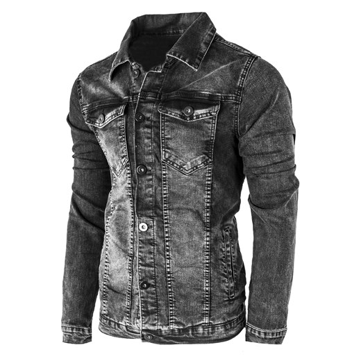 Przejściowa kurtka jeansowa 601 czarna ze sklepu Risardi w kategorii Kurtki męskie - zdjęcie 144469157