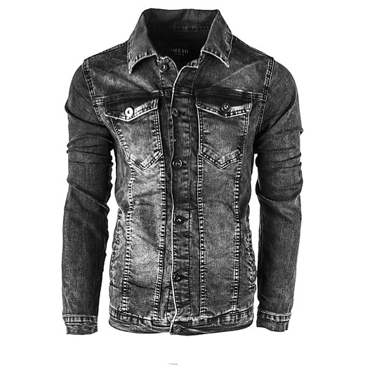Przejściowa kurtka jeansowa 601 czarna Risardi XL Risardi