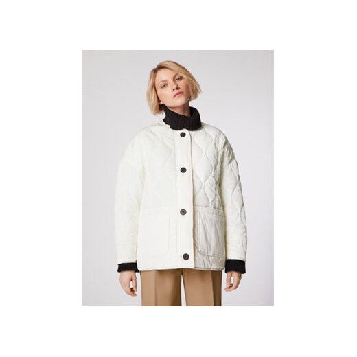 Simple Kurtka przejściowa KUD008 Biały Relaxed Fit Simple XS_S Modivo_marki_wlasne okazja