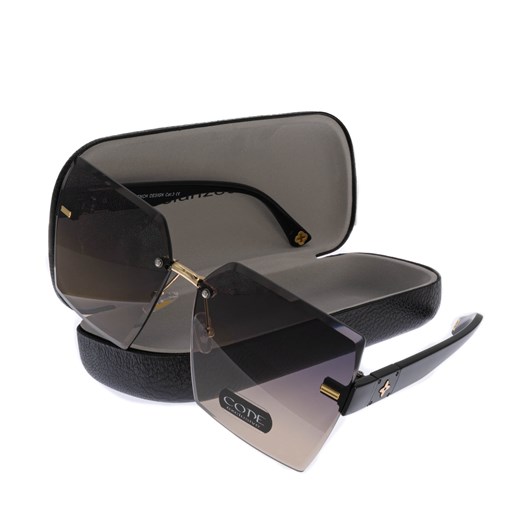 Okulary damskie przeciwsłoneczne CODE ze sklepu JK-Collection w kategorii Okulary przeciwsłoneczne damskie - zdjęcie 144504289