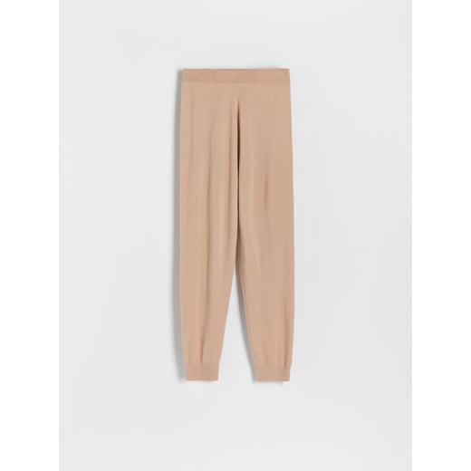 Reserved - PREMIUM Kaszmirowe joggersy - Beżowy Reserved S Reserved