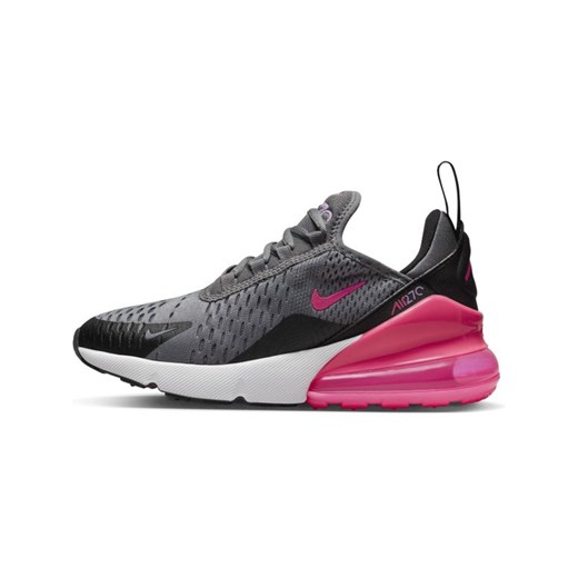 Buty dla dużych dzieci Nike Air Max 270 - Szary Nike 35.5 okazyjna cena Nike poland