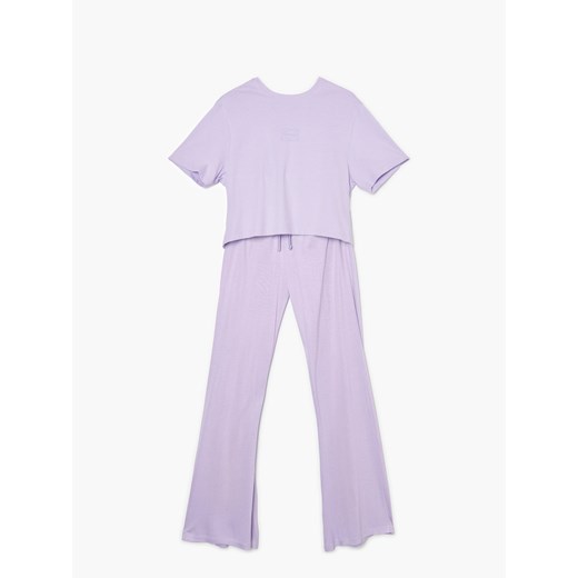 Cropp - Pastelowa piżama - Fioletowy Cropp M Cropp
