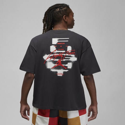 Męski T-shirt z nadrukiem Jordan Flight Heritage 85 - Czerń Jordan M Nike poland