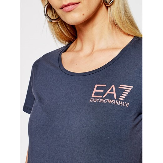 EA7 Emporio Armani T-Shirt 6HTT13 TJ29Z 1543 Granatowy Regular Fit S okazja MODIVO